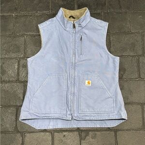 Carhartt Vintage Women’s Vest Size Large Country Blue WV001 CUB